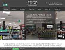 Tablet Screenshot of edgelighting.co.uk